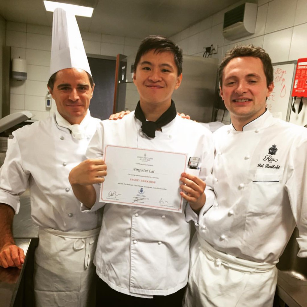 恭喜 取得瑞士廚藝學院及法國巴 黎里 2015 11 13 Mr Lai, Ping Hui