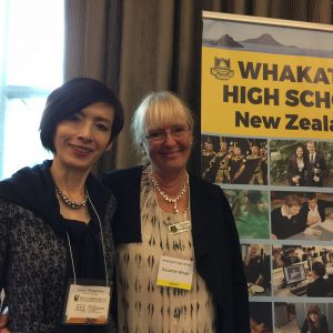 2017年5月林肯總經理Jennifer-Kuo與紐西蘭Whakatane-高中入學主管見面